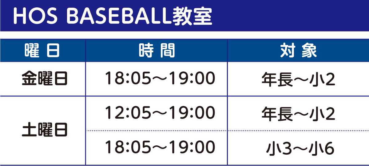 HOS BASEBALL教室